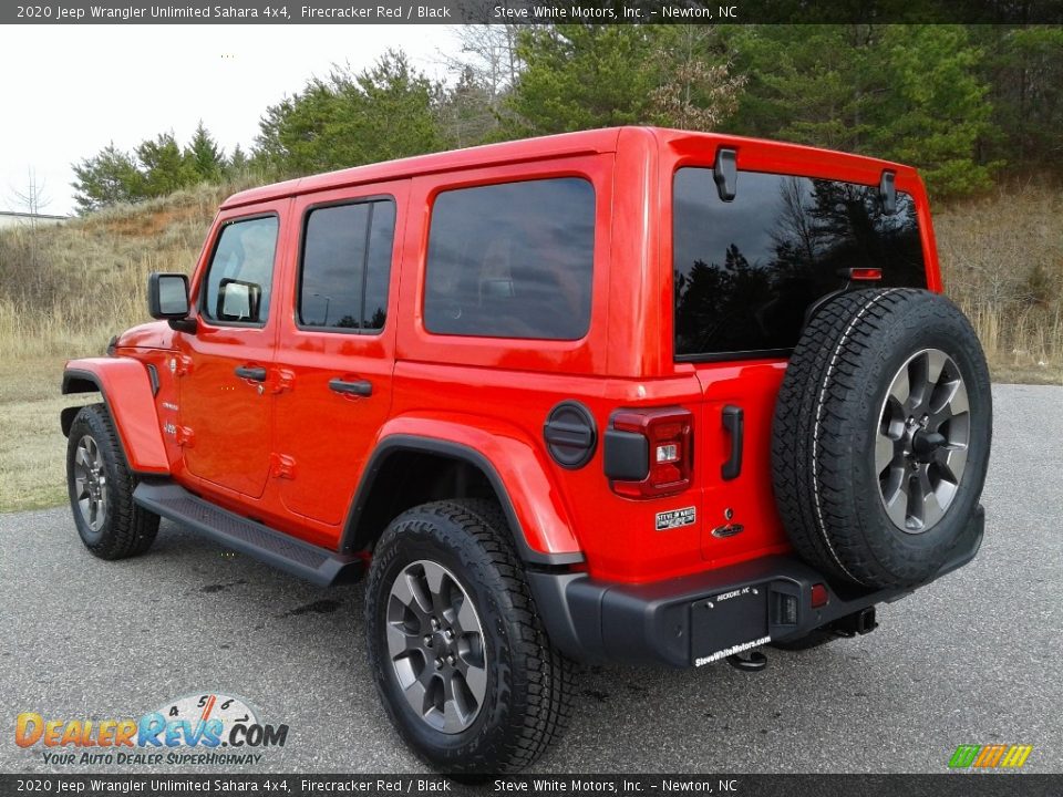 2020 Jeep Wrangler Unlimited Sahara 4x4 Firecracker Red / Black Photo #9
