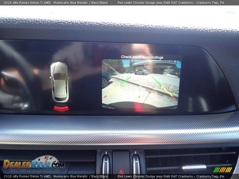2018 Alfa Romeo Stelvio Ti AWD Montecarlo Blue Metallic / Black/Black Photo #16