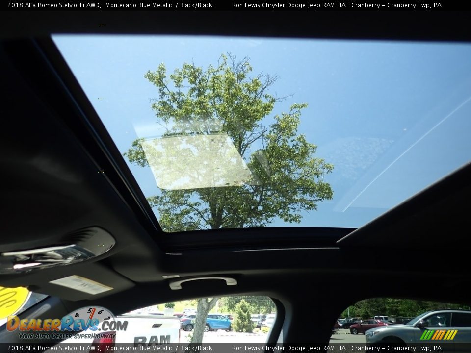 2018 Alfa Romeo Stelvio Ti AWD Montecarlo Blue Metallic / Black/Black Photo #18