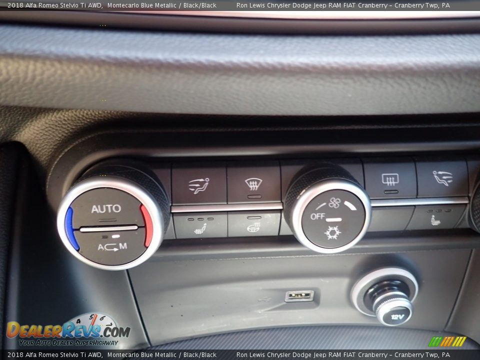 2018 Alfa Romeo Stelvio Ti AWD Montecarlo Blue Metallic / Black/Black Photo #19