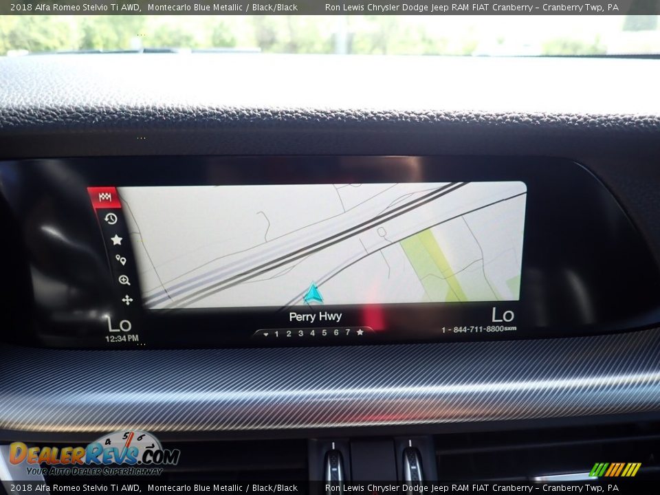 2018 Alfa Romeo Stelvio Ti AWD Montecarlo Blue Metallic / Black/Black Photo #20