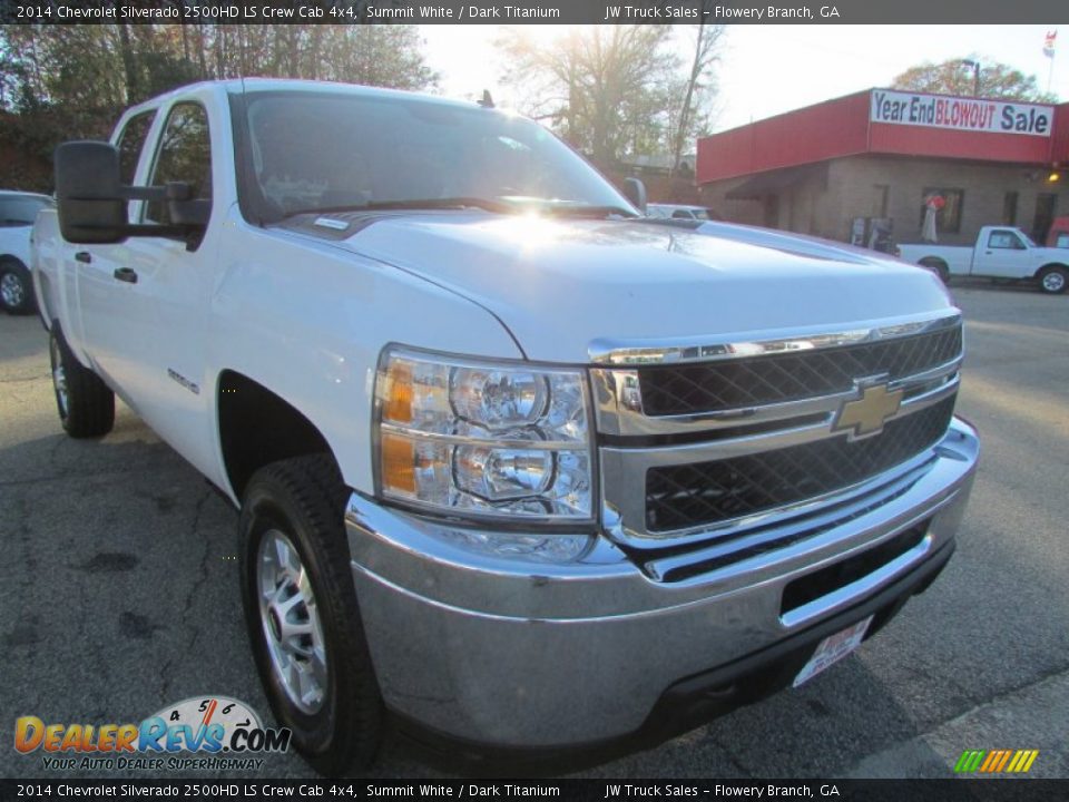 2014 Chevrolet Silverado 2500HD LS Crew Cab 4x4 Summit White / Dark Titanium Photo #4