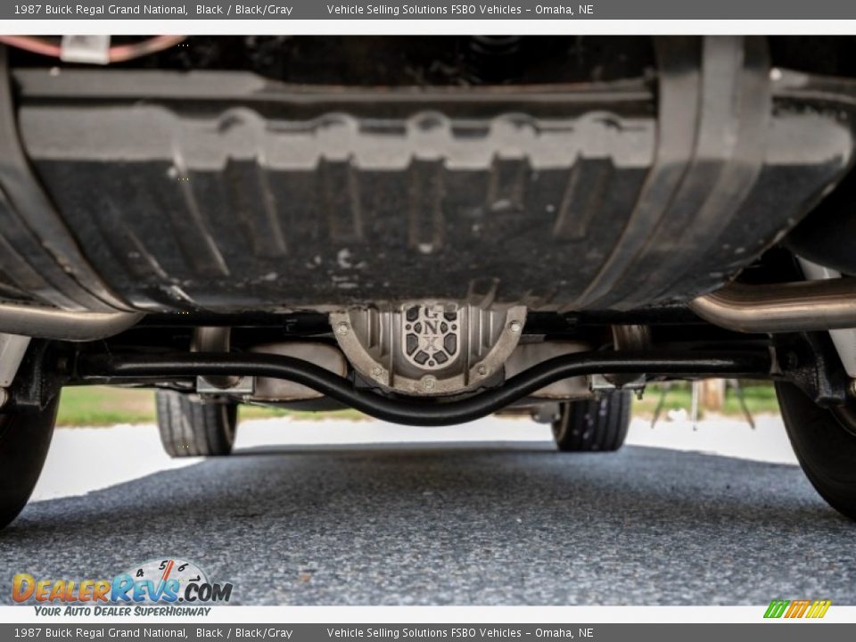 1987 Buick Regal Grand National Black / Black/Gray Photo #4