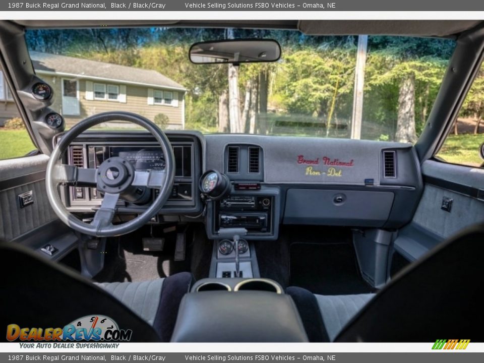 1987 Buick Regal Grand National Black / Black/Gray Photo #5