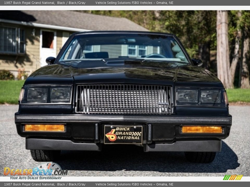 1987 Buick Regal Grand National Black / Black/Gray Photo #6