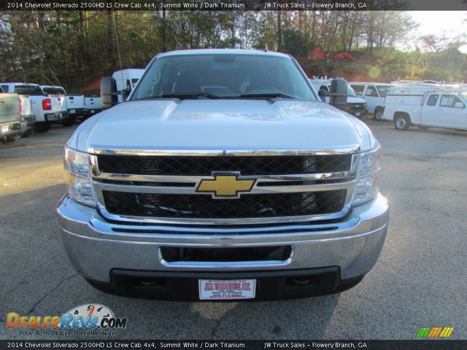 2014 Chevrolet Silverado 2500HD LS Crew Cab 4x4 Summit White / Dark Titanium Photo #9