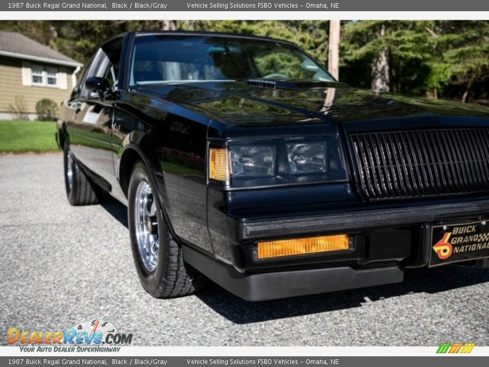 1987 Buick Regal Grand National Black / Black/Gray Photo #7