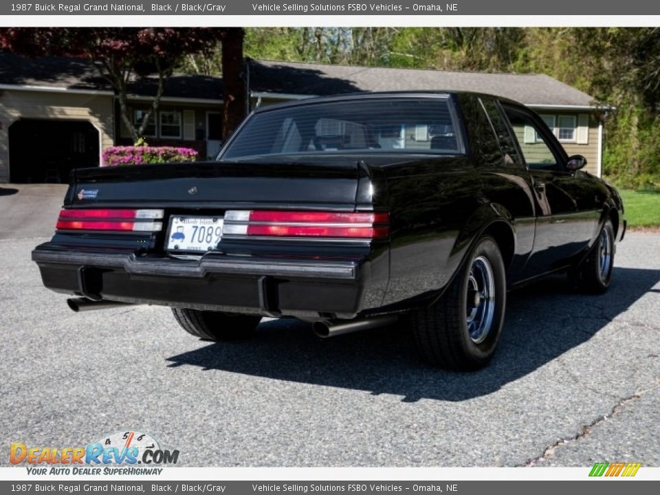 1987 Buick Regal Grand National Black / Black/Gray Photo #13