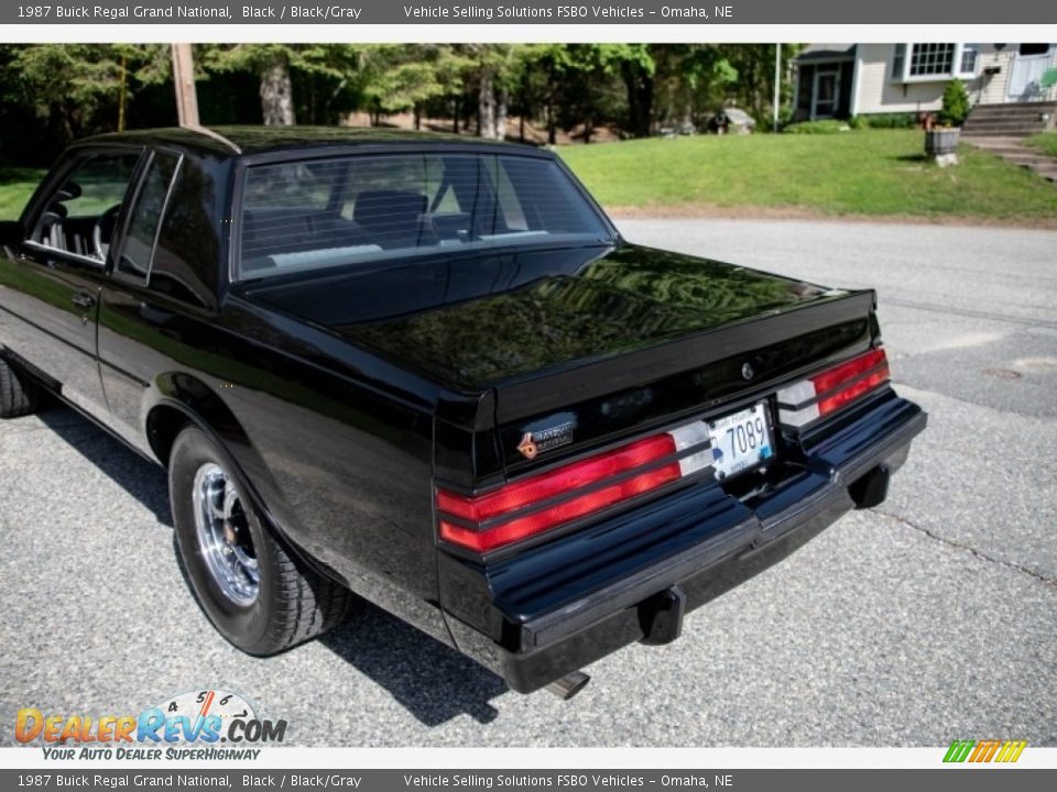1987 Buick Regal Grand National Black / Black/Gray Photo #15