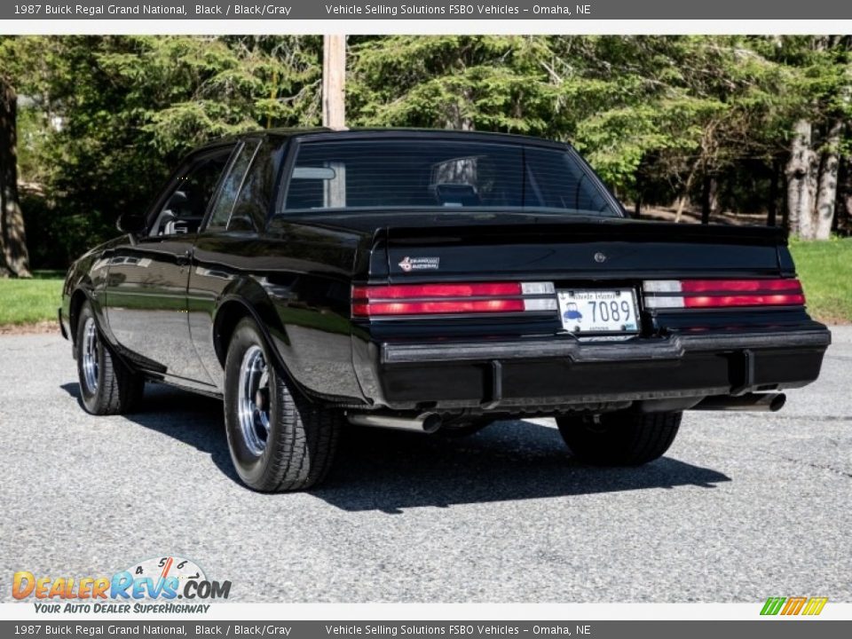 1987 Buick Regal Grand National Black / Black/Gray Photo #16