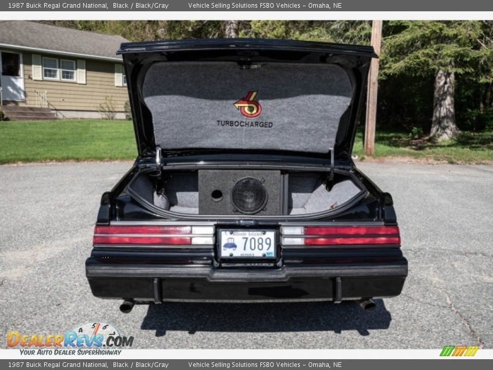 1987 Buick Regal Grand National Black / Black/Gray Photo #17