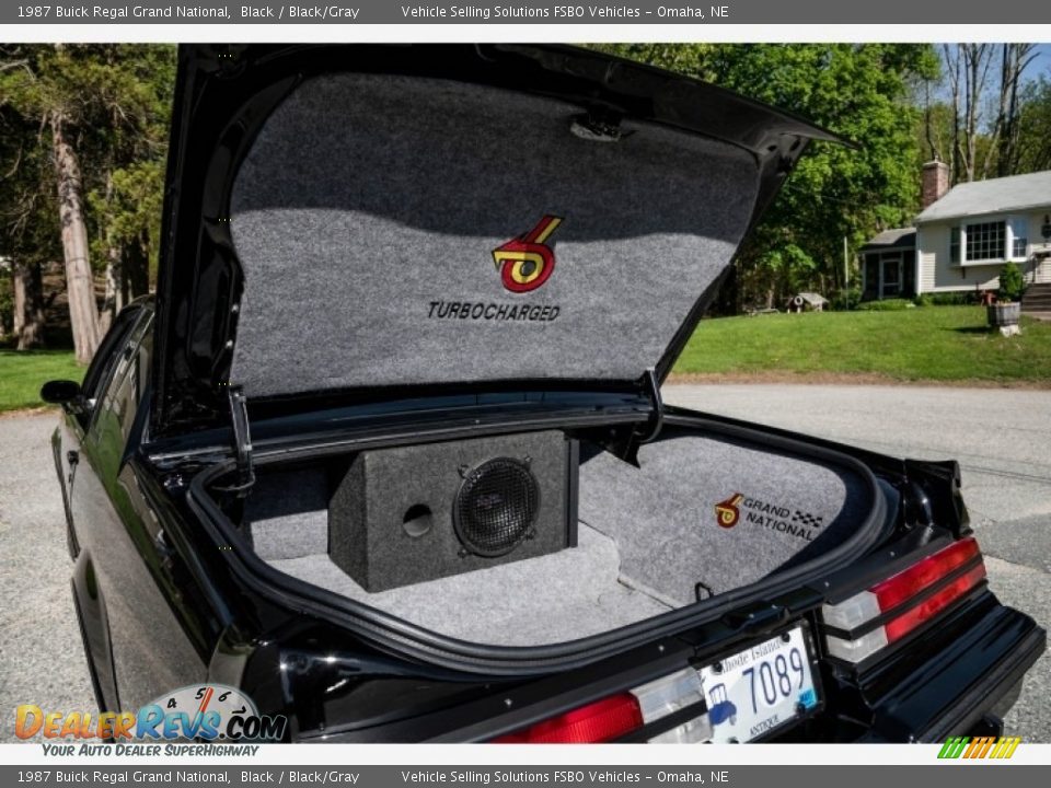 1987 Buick Regal Grand National Black / Black/Gray Photo #19