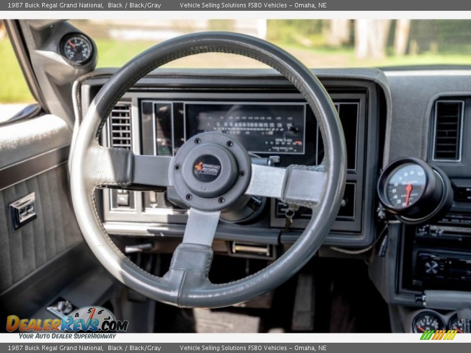 1987 Buick Regal Grand National Black / Black/Gray Photo #30