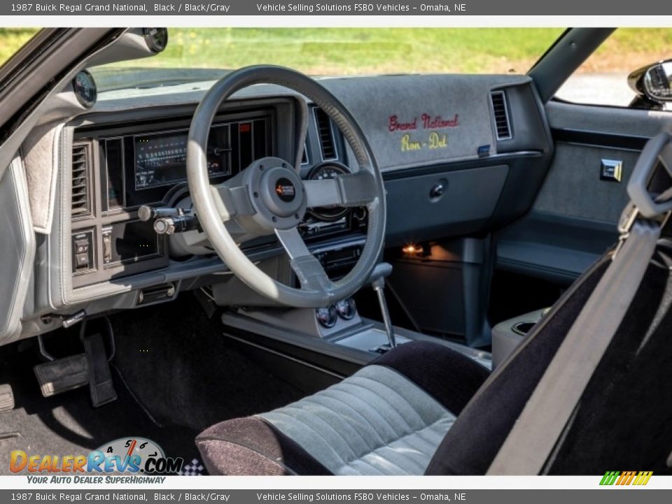 1987 Buick Regal Grand National Black / Black/Gray Photo #32