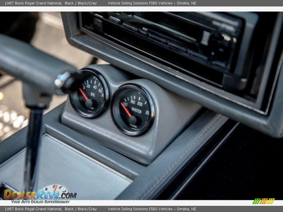 1987 Buick Regal Grand National Black / Black/Gray Photo #33