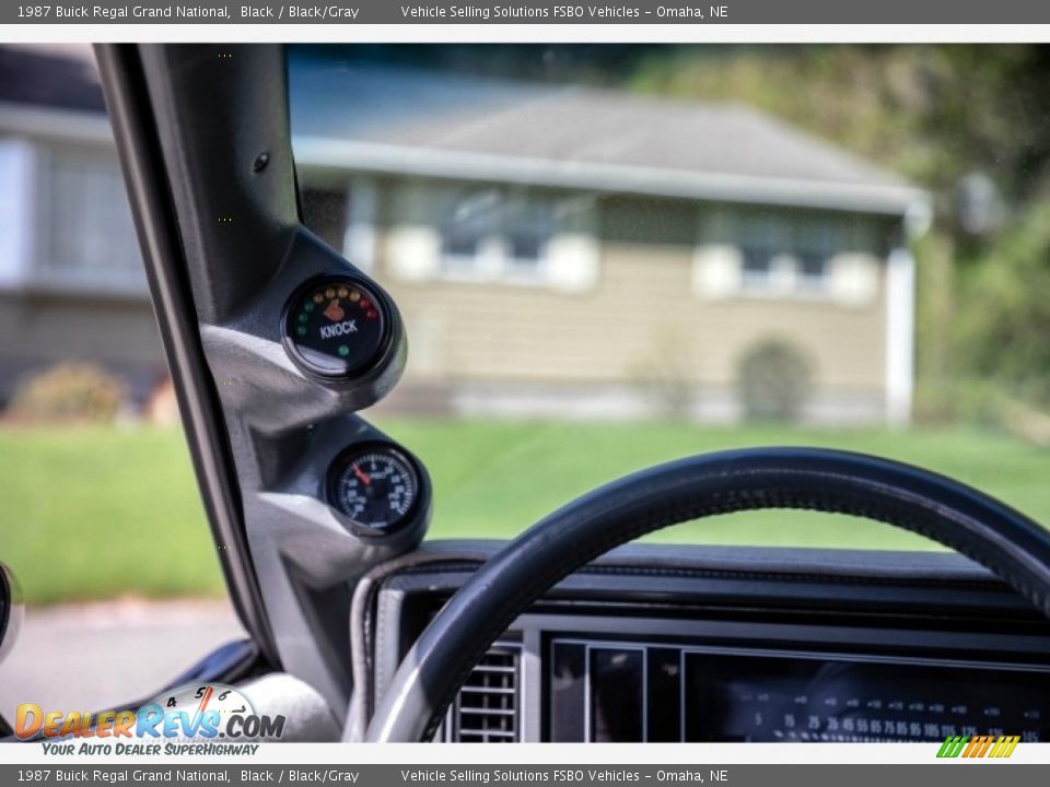 1987 Buick Regal Grand National Black / Black/Gray Photo #34