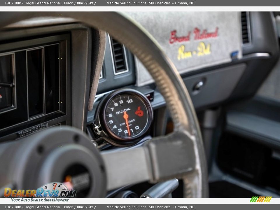 1987 Buick Regal Grand National Black / Black/Gray Photo #35