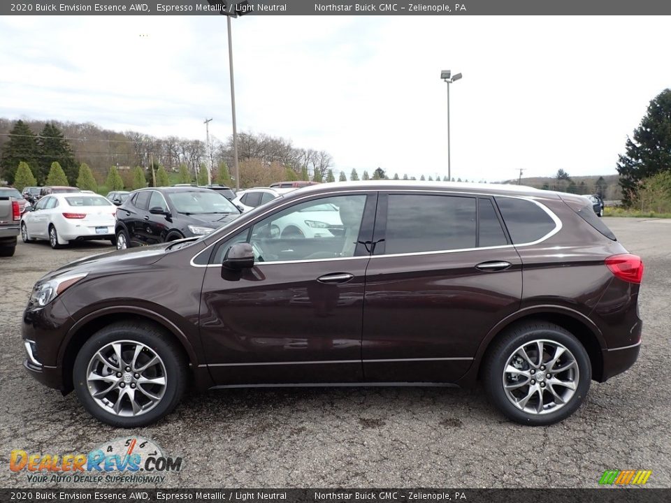 2020 Buick Envision Essence AWD Espresso Metallic / Light Neutral Photo #9