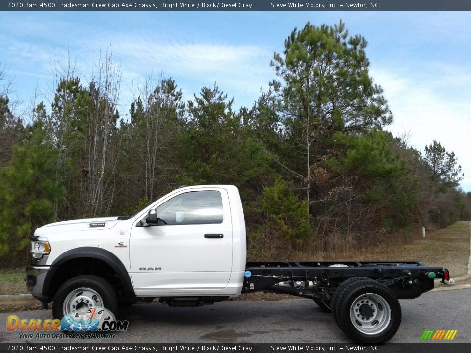 2020 Ram 4500 Tradesman Crew Cab 4x4 Chassis Bright White / Black/Diesel Gray Photo #1