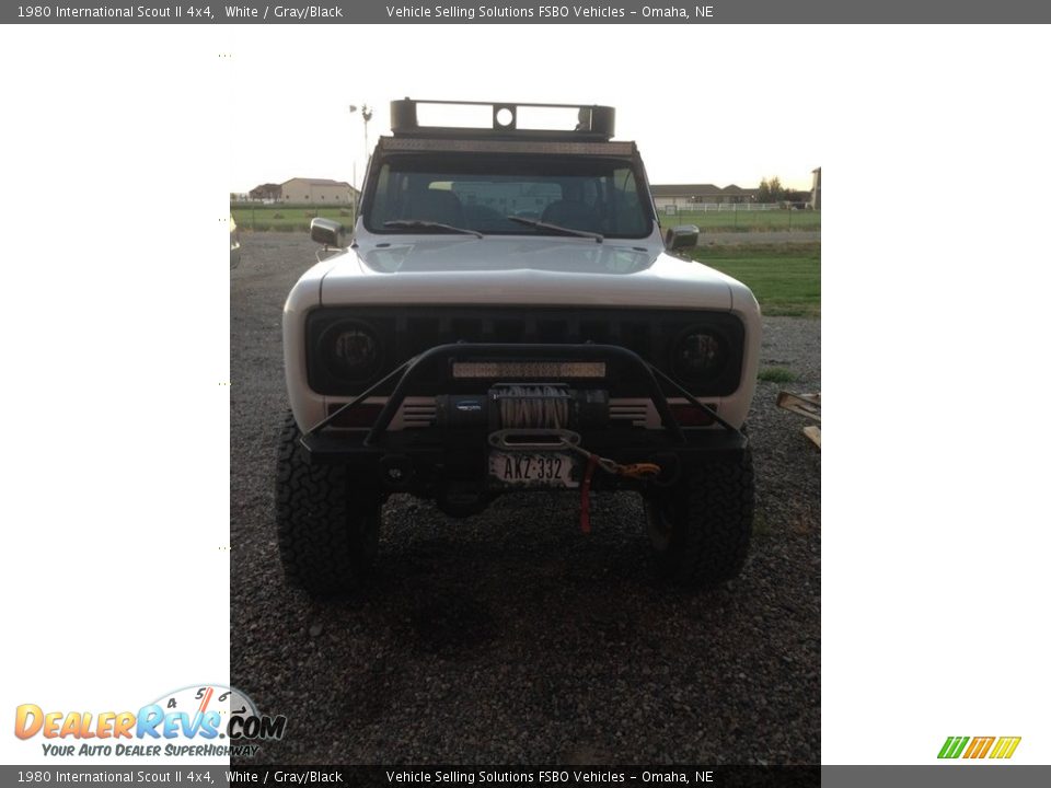 1980 International Scout II 4x4 White / Gray/Black Photo #8