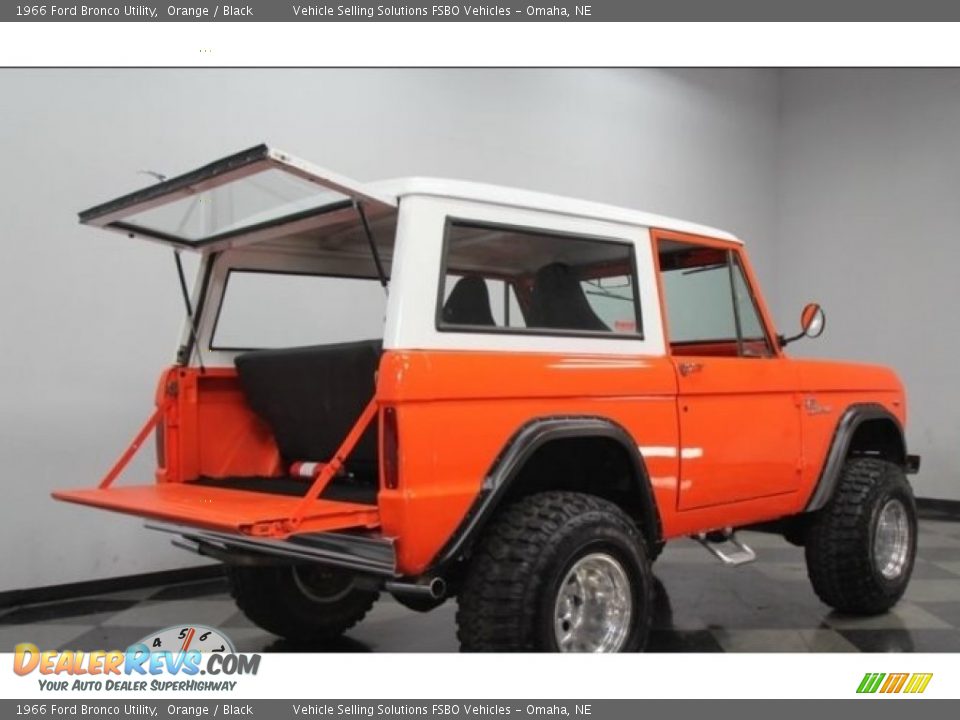 1966 Ford Bronco Utility Orange / Black Photo #8