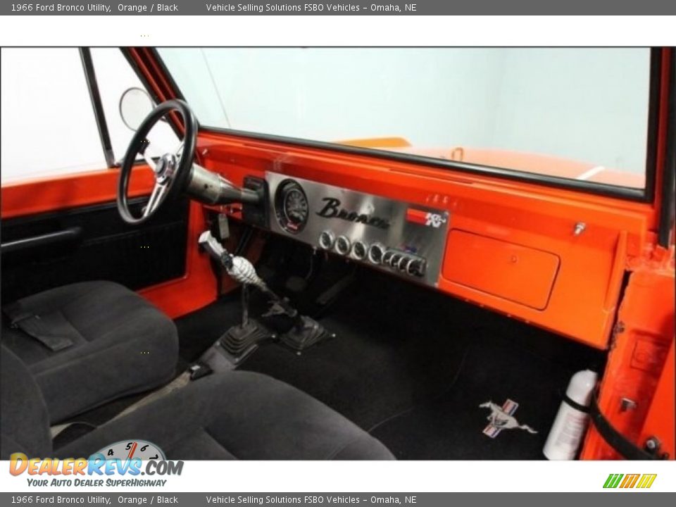 1966 Ford Bronco Utility Orange / Black Photo #12