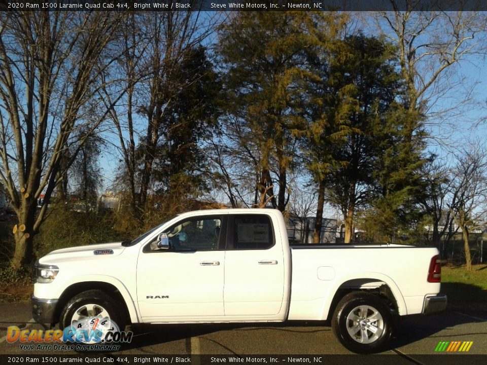 2020 Ram 1500 Laramie Quad Cab 4x4 Bright White / Black Photo #1