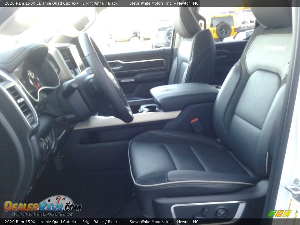 2020 Ram 1500 Laramie Quad Cab 4x4 Bright White / Black Photo #12