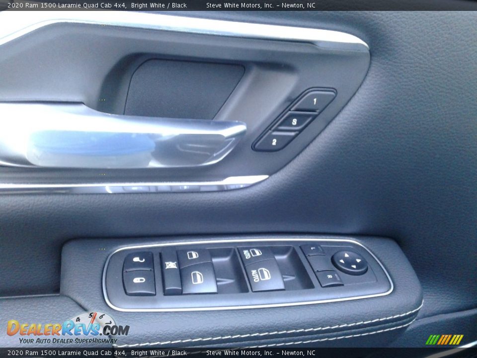2020 Ram 1500 Laramie Quad Cab 4x4 Bright White / Black Photo #13