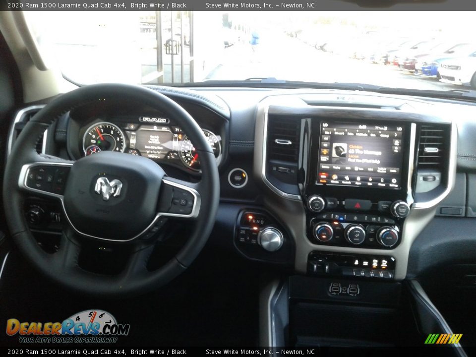 2020 Ram 1500 Laramie Quad Cab 4x4 Bright White / Black Photo #16
