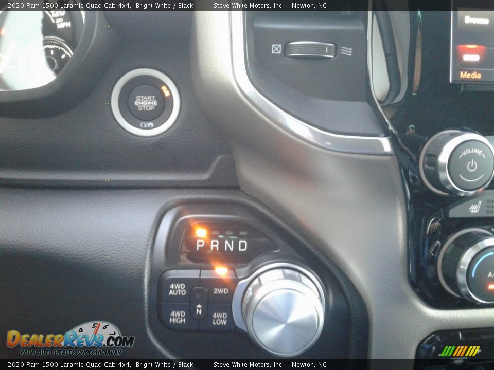 2020 Ram 1500 Laramie Quad Cab 4x4 Bright White / Black Photo #25