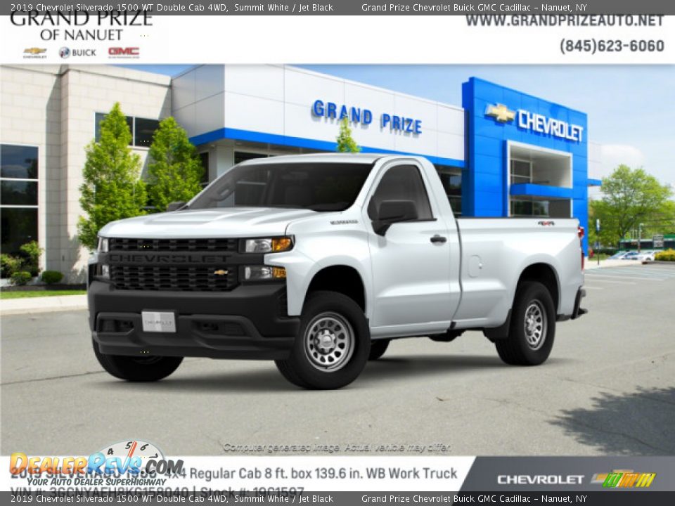 2019 Chevrolet Silverado 1500 WT Double Cab 4WD Summit White / Jet Black Photo #1