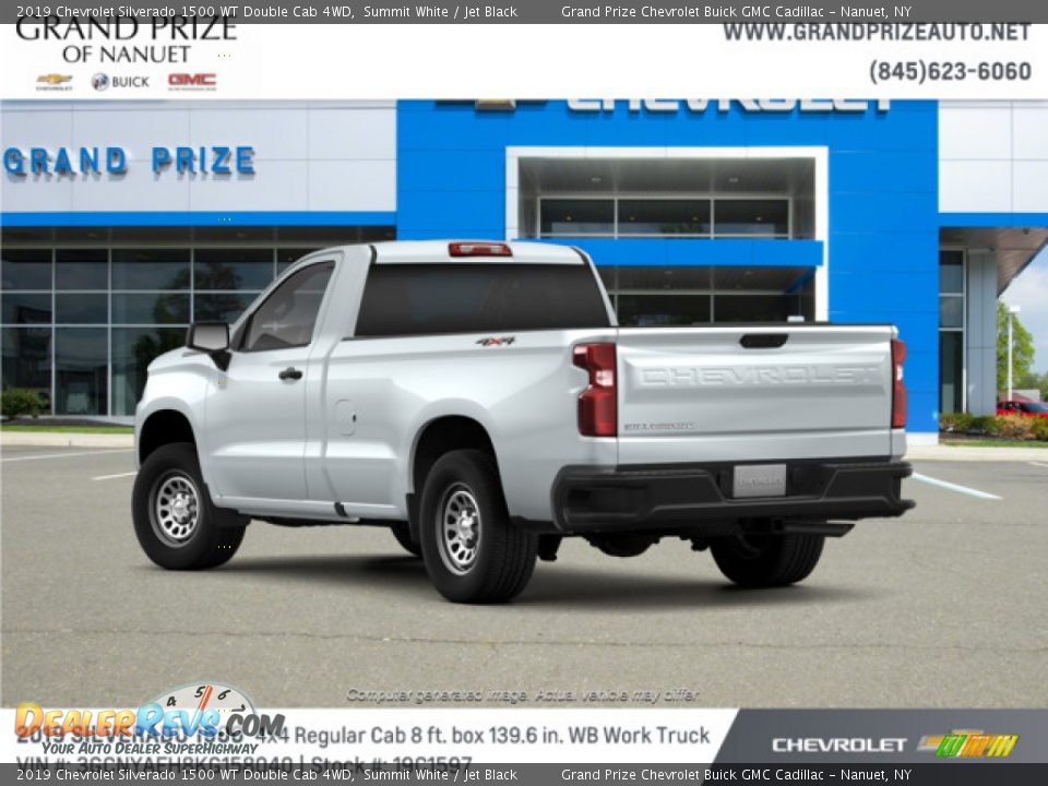 2019 Chevrolet Silverado 1500 WT Double Cab 4WD Summit White / Jet Black Photo #2