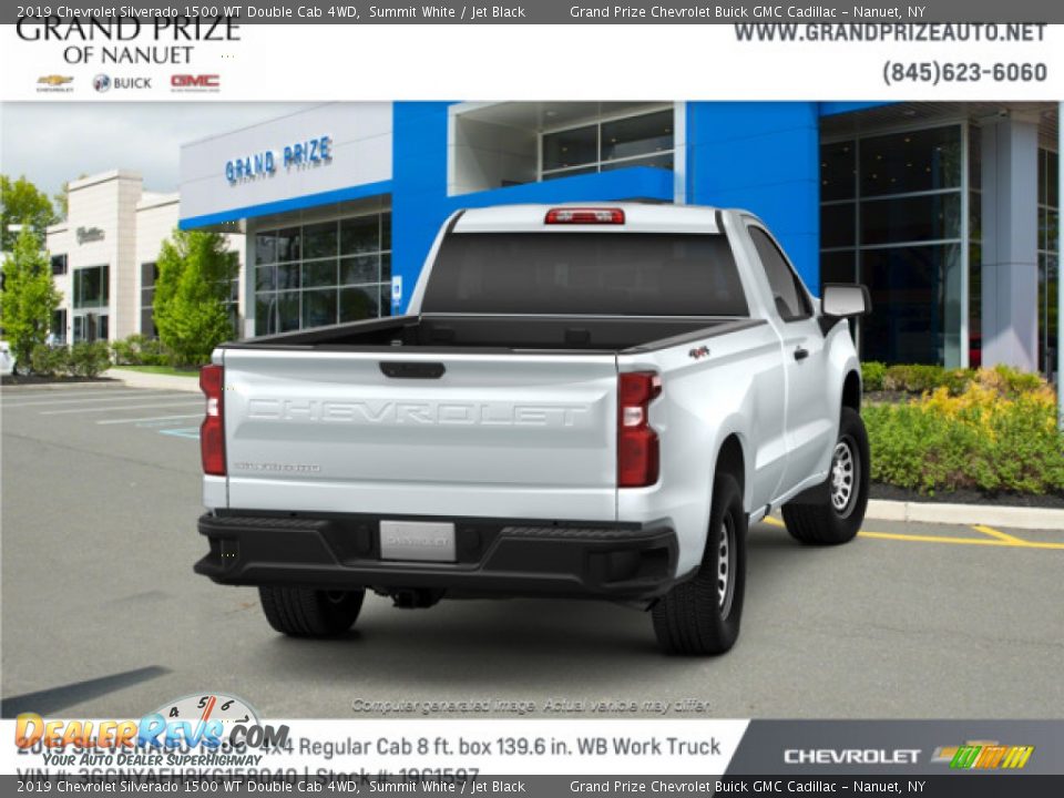 2019 Chevrolet Silverado 1500 WT Double Cab 4WD Summit White / Jet Black Photo #3