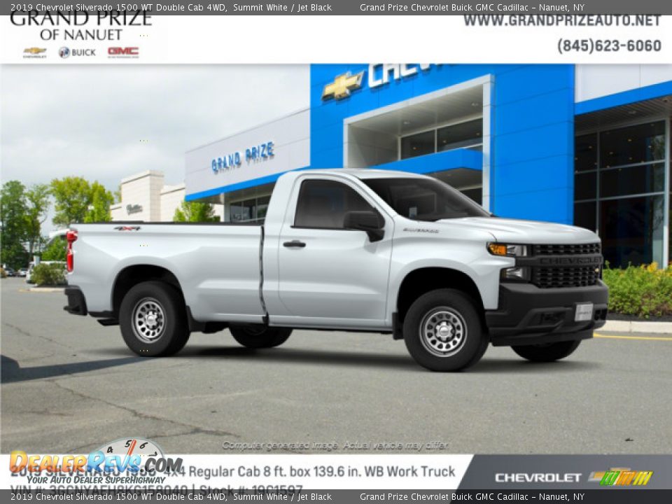 2019 Chevrolet Silverado 1500 WT Double Cab 4WD Summit White / Jet Black Photo #4