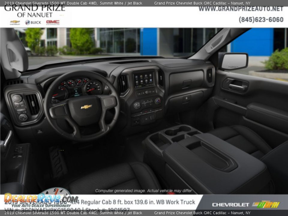2019 Chevrolet Silverado 1500 WT Double Cab 4WD Summit White / Jet Black Photo #5