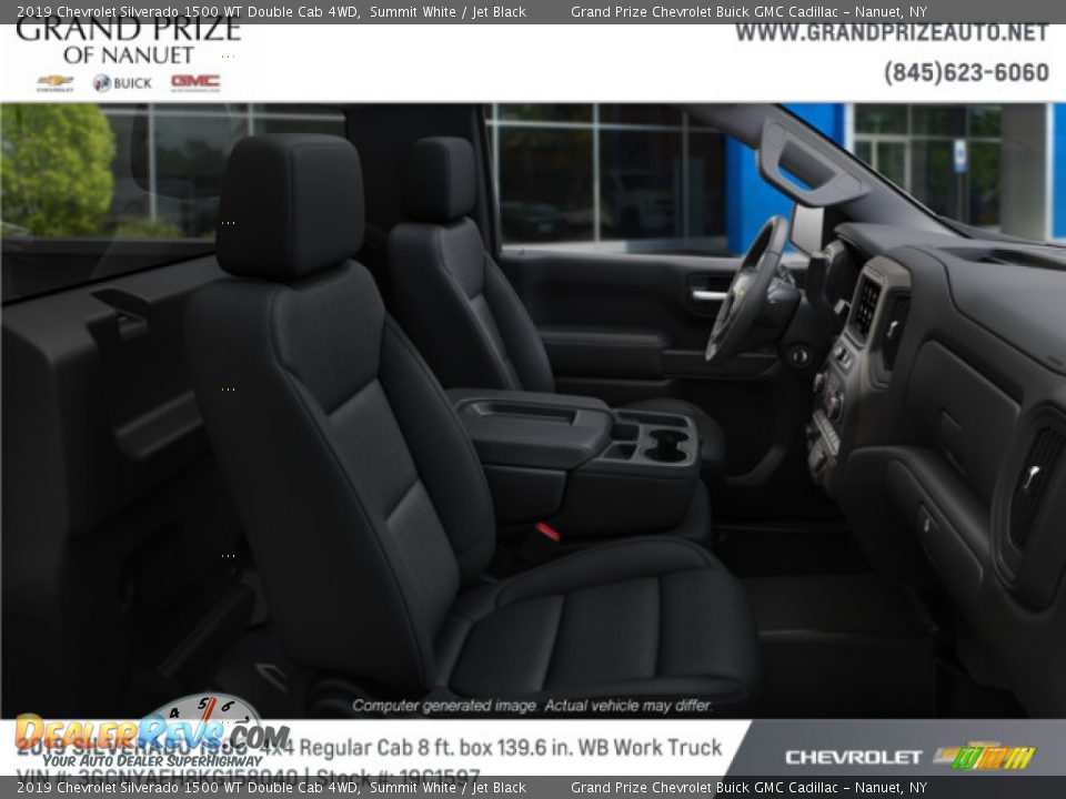 2019 Chevrolet Silverado 1500 WT Double Cab 4WD Summit White / Jet Black Photo #6