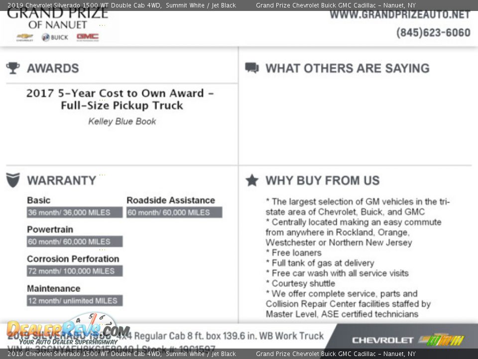 2019 Chevrolet Silverado 1500 WT Double Cab 4WD Summit White / Jet Black Photo #8