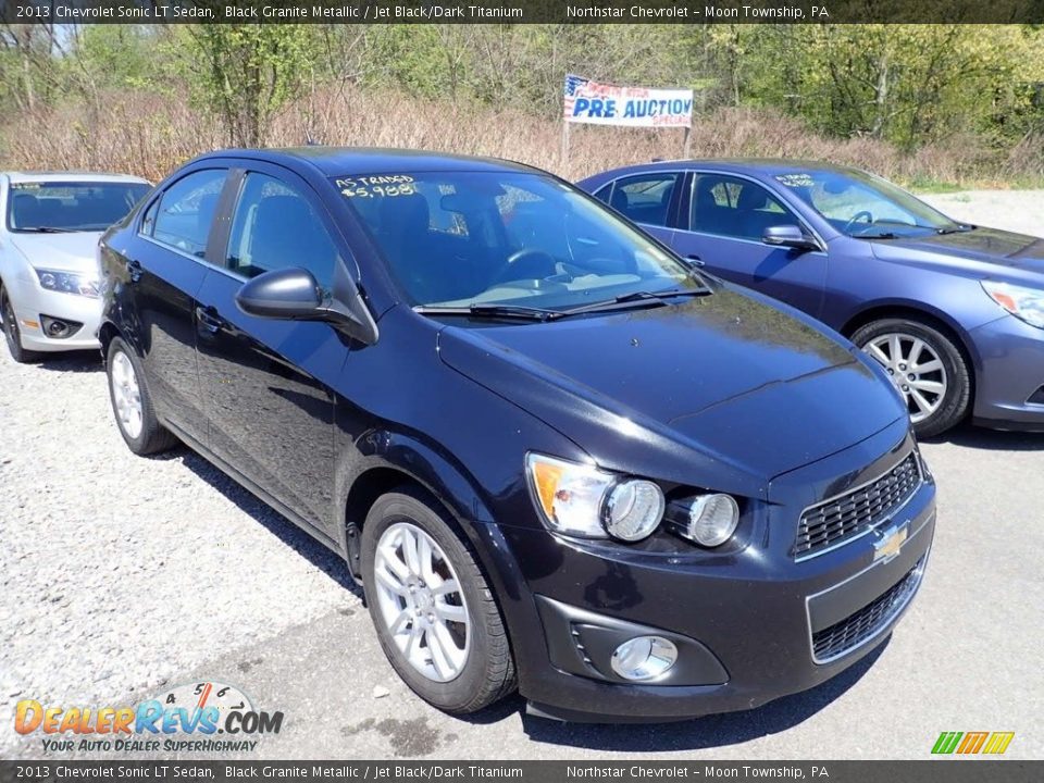2013 Chevrolet Sonic LT Sedan Black Granite Metallic / Jet Black/Dark Titanium Photo #5