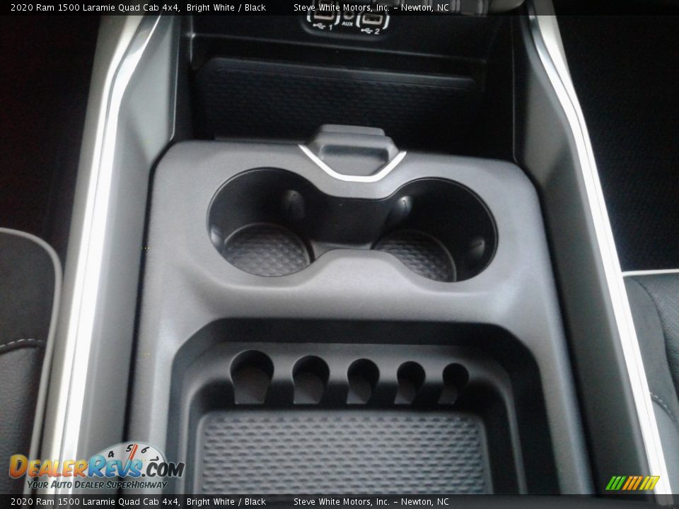 2020 Ram 1500 Laramie Quad Cab 4x4 Bright White / Black Photo #33