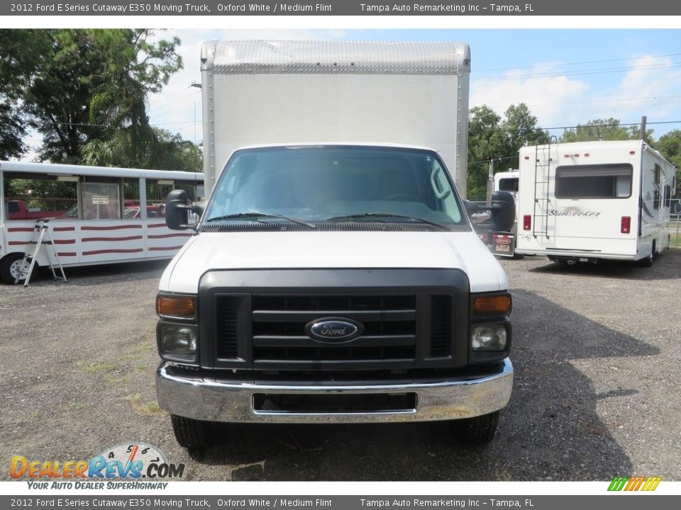 2012 Ford E Series Cutaway E350 Moving Truck Oxford White / Medium Flint Photo #1