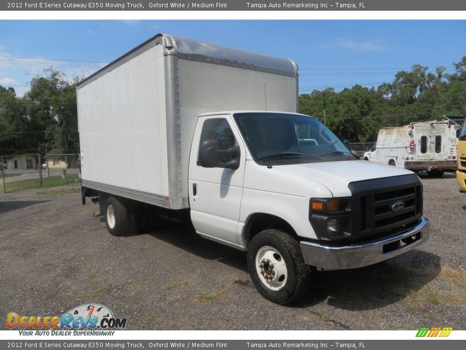 2012 Ford E Series Cutaway E350 Moving Truck Oxford White / Medium Flint Photo #2