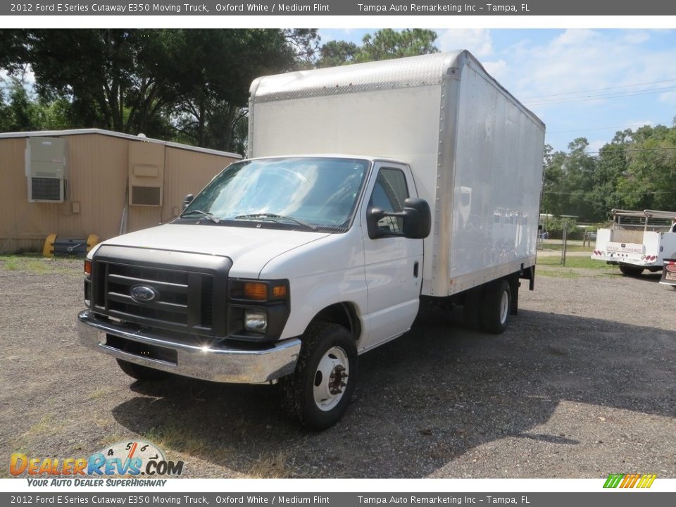 2012 Ford E Series Cutaway E350 Moving Truck Oxford White / Medium Flint Photo #3