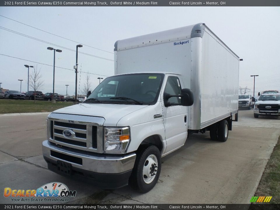 2021 Ford E Series Cutaway E350 Commercial Moving Truck Oxford White / Medium Flint Photo #4