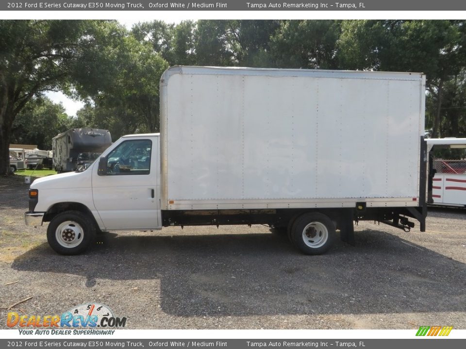 2012 Ford E Series Cutaway E350 Moving Truck Oxford White / Medium Flint Photo #5