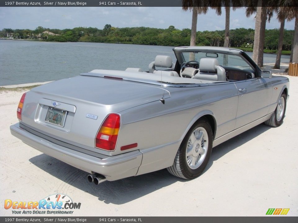 1997 Bentley Azure Silver / Navy Blue/Beige Photo #7