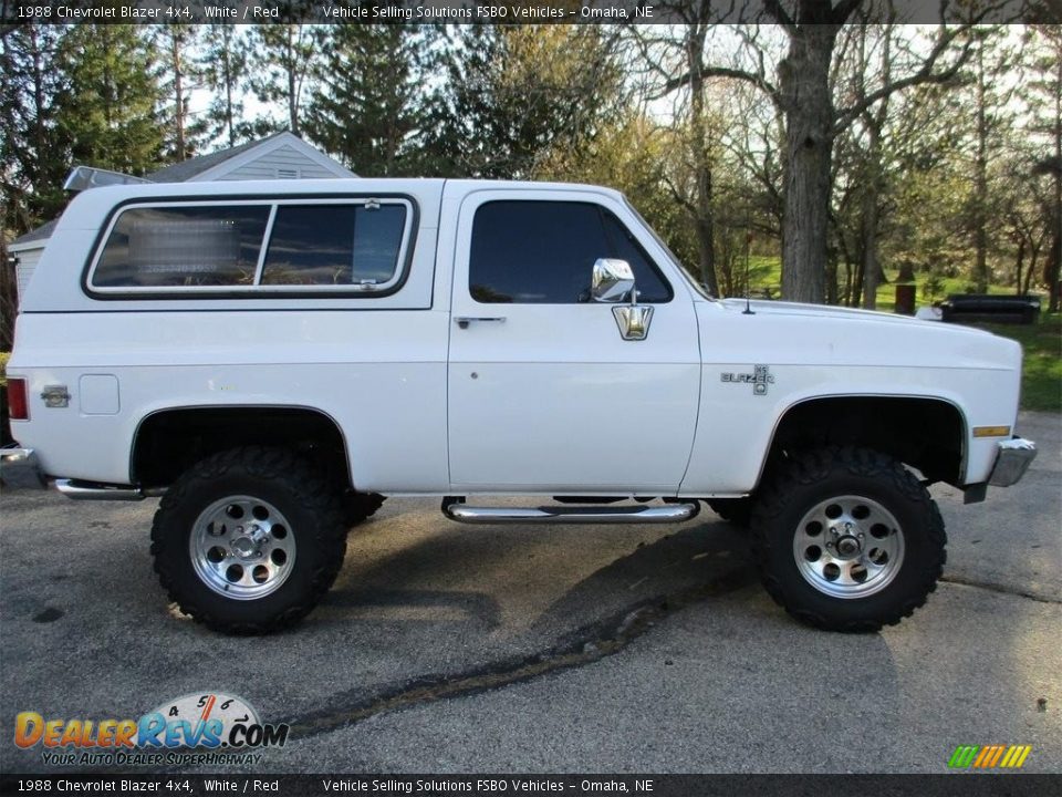 White 1988 Chevrolet Blazer 4x4 Photo #7