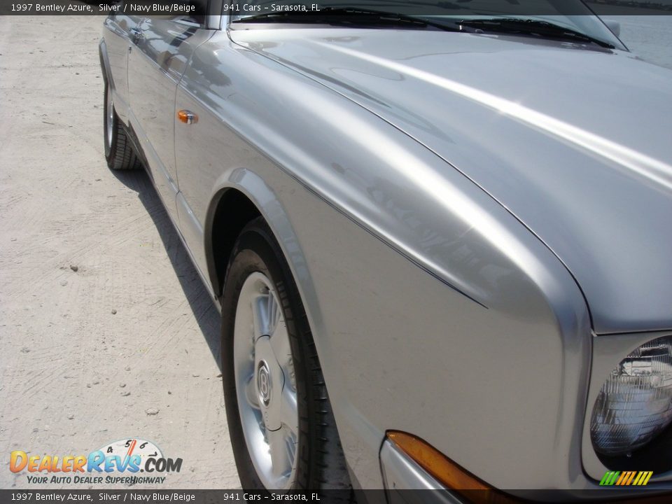 1997 Bentley Azure Silver / Navy Blue/Beige Photo #9