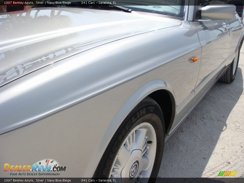 1997 Bentley Azure Silver / Navy Blue/Beige Photo #10
