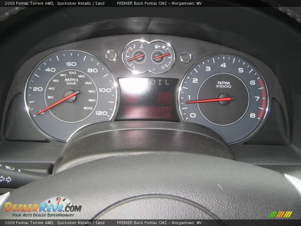 2009 Pontiac Torrent AWD Quicksilver Metallic / Sand Photo #10